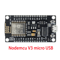 Module sans fil NodeMcu V3 CH340 Lua WIFI, carte de développement Internet des objets ESP8266 avec antenne PCB et port USB pour Arduino
