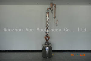 Destilador <span class=keywords><strong>de</strong></span> <span class=keywords><strong>Alcohol</strong></span> <span class=keywords><strong>de</strong></span> cobre rojo, olla Moonshine, columna <span class=keywords><strong>de</strong></span> reflujo, whisky, Vodka, Brandy, Spirit, vino, destilador casero - Product Image 2