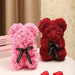 <span class=keywords><strong>P</strong></span>-2 25Cm Kunstmatige Teddyroos Beer Met Led Met Heldere Geschenkdoos Voor Valentijnsdag Cadeau - Product Image 3