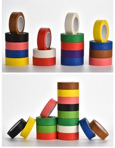 Cinta Adhesiva Multifuncional <span class=keywords><strong>para</strong></span> Manualidades, Cinta de Papel Crepé, Fuerte Adhesión, Sin Residuos, Desprendible a Mano, Cinta de Enmascarar Colorida <span class=keywords><strong>para</strong></span> Pintores - Product Image 6