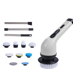 Cepillo de Limpieza Eléctrico Inalámbrico ABS 9 en 1 para el Hogar, Cepillo Giratorio para Limpieza de Baños con Mango Largo - Product Image 1