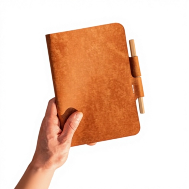 Smooth Genuine Leather Heavy Duty Smell Proof Protection A5 Refillable Journal Case Notebook Cover Holder for Professional Use