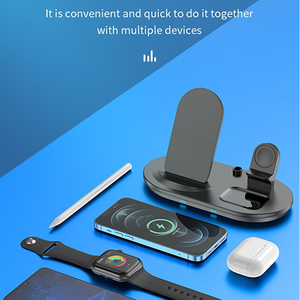 ที่ชาร์จอเนกประสงค์สำหรับโทรศัพท์สมาร์ทโฟนและหูฟังและนาฬิกา15W ชาร์จไร้สายได้อย่างรวด<span class=keywords><strong>เร็ว</strong></span> - Product Image 6