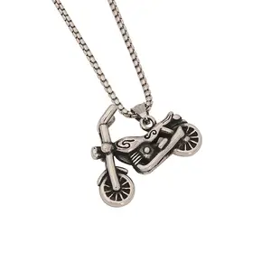 Nouveau Vintage Hommes Punk En Acier Inoxydable Pendentif Personnalisé Crâne Collier Croix Collier pour hommes