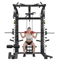 Harga Pabrik Peralatan Fitness Smith Machine Multi-Fungsi dengan Dual Pulley Crossover dan Layanan OEM Tersedia