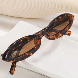 Dms — lunettes de soleil ovales tendance, petites lentilles fines, étroites et amusantes, personnalisées, meilleur prix, collection 97550