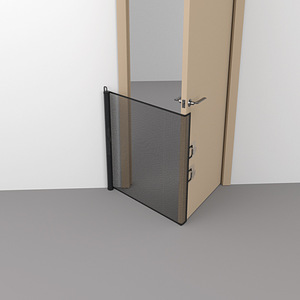 Barrière de sécurité rétractable automatique pour chiens et chats, pour escalier intérieur, sans perçage, filet de sécurité - Product Image 3