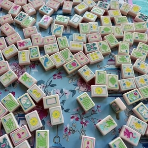 Juego de Fichas de Mahjong Americanas de Acrílico Grabadas Personalizadas, 160 Piezas, Fichas de Mahjong de Lujo - Product Image 2