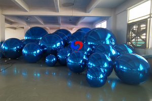 Happy Valentine's Day Decoration Big Shiny Blue Balls Or, Argent, <span class=keywords><strong>Bleu</strong></span> Géant Gonflable Scintillant Jumbo Mirror Orbs - Product Image 5