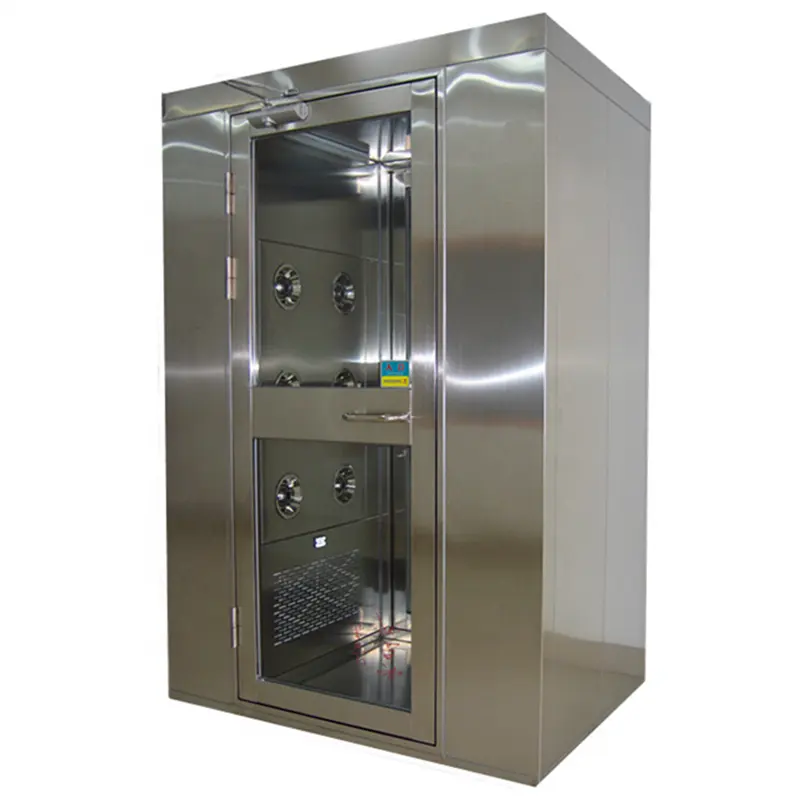 Camera pulita modulare 304 doccia ad aria in acciaio inossidabile intelligente voce automatica ad induzione aria doccia