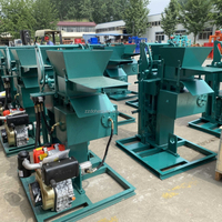 Presse hydraulique automatique pour la fabrication de blocs de pavés en argile, avec moteur diesel et moteur électrique, pour l'Afrique