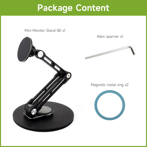 Support de moniteur portable magnétique Waveshare N52 en néodyme, réglable, compatible avec les moniteurs de 4 à 18,5 pouces, multi-axes K699 - Product Image 5