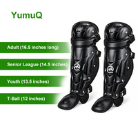 Protège-jambes professionnels YumuQ en PE pour baseball et softball, protection double genou, tibia et pied, OEM ODM