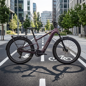 Bicicleta Híbrida de 27.5 Pulgadas con Cuadro de Aluminio, Suspensión Delantera, Frenos de Disco, 11 Velocidades, para Uso en Carretera - Product Image 2