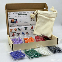 Kit de perlage DIY transfrontalier pour nouveau kit d'artisanat d'animaux de dessin animé 3D perlés avec logo d'oiseau