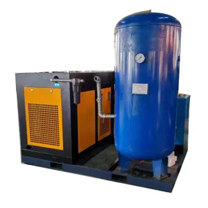 1.6Mpa 22kw permanente imán vfd compresor con 1000L tanque de aire congelador secador de aire y 4pcs filtro de línea