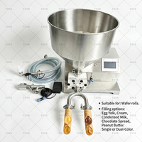 Machine semi-automatique d'injection de crème pour croissants, remplisseur de pâte feuilletée et injecteur de chocolat pour boulangeries et desserts