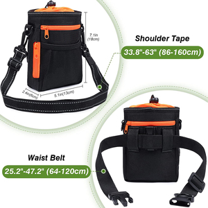 Pochette d'entraînement pour friandises pour chiens Nibao, grand sac de friandises pour animaux de compagnie, porte-friandises multi-usages et portable avec distributeur de sacs à crottes - Product Image 6