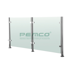 Poste de Vidro Temperado para Corrimão Externo de 10 a 12 mm, Design de Deck para Varanda em Aço Inoxidável - Product Image 3