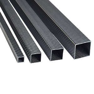 Tubo Cuadrado de Fibra de Carbono 3K Personalizado de 30 mm, No Conductivo, Resistente al Calor, Negro, Ligero, Alta Resistencia, 0-200 °C, para Transporte - Product Image 1