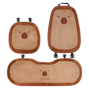 Kapibala Car Seat Cushion Plush Winter Warmth Cartoon Design For Four Seasons Use - Product Image 5