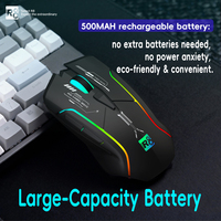 R8-G315 Mouse Gaming isi ulang daya, tetikus optikal tinggi DPI Mode ganda
