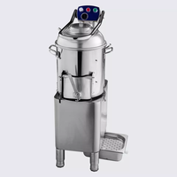 Hualing HLP-15 - un éplucheur à pommes de terre commercial en acier inoxydable de 15 litres, utilisable également pour nettoyer les fruits de mer, etc.