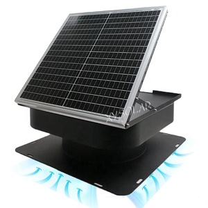 360 độ xoay 0-90 độ điều chỉnh năng lượng mặt trời gác mái Fan năng lượng mặt trời mái xả với điều khiển từ xa - Product Image 5