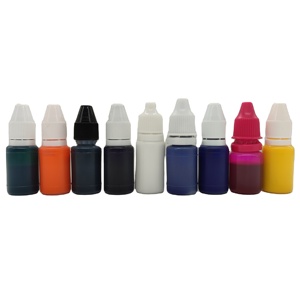 Encre de recharge pour tampons à vêtements 10ml 6ml pour tampons pour enfants, en flacon, encre blanche flash auto-encreuse pour tissu - Product Image 1