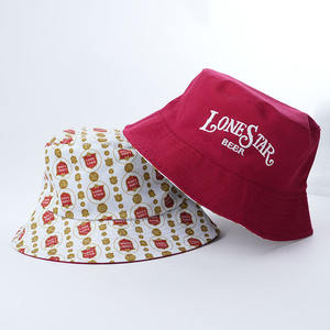 Unisex Chất Lượng Cao Có Thể Đảo Ngược Xô Mũ Thêu Đầy Đủ In Logo Câu Cá Xô Mũ Cho Mặt Trời Bảo Vệ Cho Du Lịch - Product Image 2