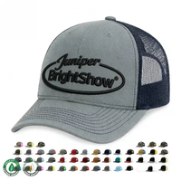 Casquette de baseball unisexe personnalisable avec logo brodé à pois, dos en maille, pour événements et usage courant