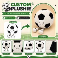 Service de personnalisation OEM de jouets en peluche : poupée de football, articles promotionnels d'entreprise, cadeaux pour événements pour garçons.