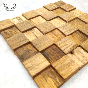3d decorativos paneles de pared antiguo de <span class=keywords><strong>madera</strong></span> de panel de mosaico de <span class=keywords><strong>madera</strong></span> de <span class=keywords><strong>alerce</strong></span> - Product Image 1