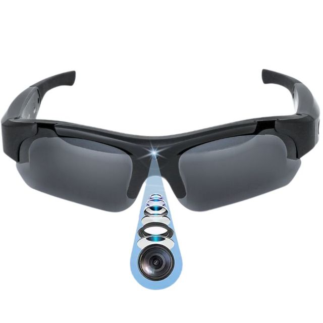 1080P HD Video Recording Glasses- Sport Sunglasses with MicroSD 64GB Outdoor Sports Eyewear for Riding/Cycling/Camping Smart