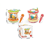 Juguete Educativo para Bebés, Tambor Inteligente Multifuncional, Instrumento Musical con Micrófono, Juguete Sensorial para la Educación Temprana