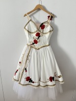 Tutu de ballet blanc Giselle sur mesure, style romantique, pour jeunes danseuses, tenue de performance pour femme