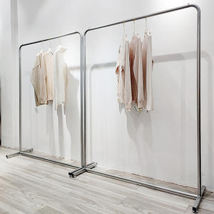 Estante de exhibición de tienda de <span class=keywords><strong>ropa</strong></span> para niños de plata para hombres y mujeres, perchas de piso a piso, colgante lateral, estante de pórtico de <span class=keywords><strong>ropa</strong></span> Nakajima - Product Image 4