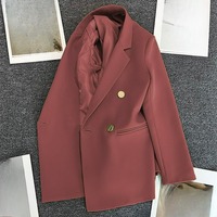 WY82102 Nouvelle Collection : Blazer Élégant Coréen pour Femme – Veste Décontractée Unie avec Manches Longues pour le Bureau et Tenue Extérieure