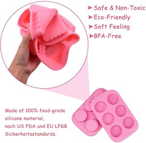 แม่พิม<span class=keywords><strong>พ</strong></span>์สบู่ซิลิโคน 6 ช่อง แม่พิม<span class=keywords><strong>พ</strong></span>์อบขนม DIY คุกกี้ ช็อกโกแลต <span class=keywords><strong>คั</strong></span><span class=keywords><strong>พ</strong></span><span class=keywords><strong>เค้ก</strong></span> มัฟฟิน ถาดอบขนมแบบนิ่ม - Product Image 5