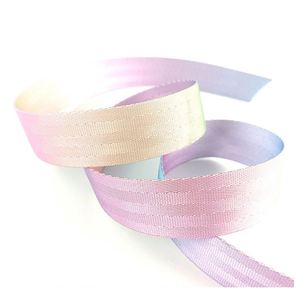 Custom Printed Imitation Nylon Heat Transfer Seatbelt Pastel Print Spandex Polyester <b>Webbing</b> Strap with Logo - Product Image 4