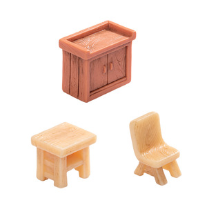 Ensemble de meubles scolaires miniatures en résine, décorations de salle de classe pour l'affichage de scènes éducatives - Product Image 5