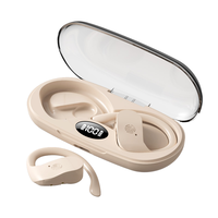 Earbuds Digital Display X97 OWS, Earphone Nirkabel BT, Headset Gaming Peredam Kebisingan ENC, Earphone Olahraga Gantung Telinga