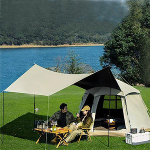 Tente familiale hexagonale portable et pliable Entai, en polyester imperméable, pour le camping en plein air, la plage, le glamping, ouverture automatique rapide - Product Image 4