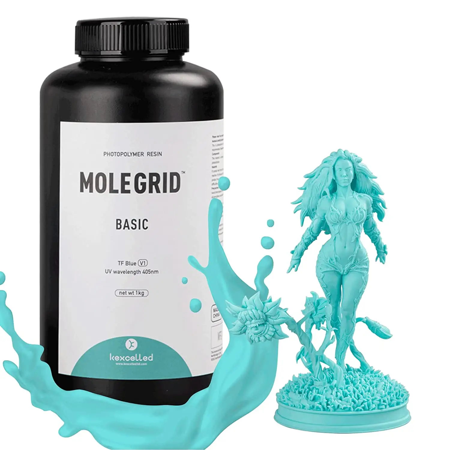 Resin Supplier Molegrid Polymer Easy Printing Excellent Quality 3D Printer Fast Castable Curing Resin Food Grade Resina 3D