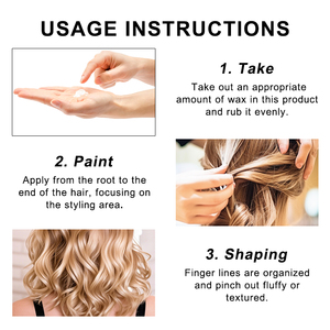 100% Non-Flaking Shine <span class=keywords><strong>360</strong></span> Style Waves Control Pommade pour hommes Cheveux Wax Waves Pommades pour hommes - Product Image 5
