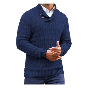 Fabricantes de prendas de punto Jersey de punto Suéter de punto Hombres Prendas de punto Hombres Sudadera con capucha de punto personalizada Suéteres de punto para hombre - Product Image 4