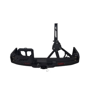 Pare-chocs arrière pour Nissan Patrol Y61, avec anneau en D et porte-pneu - Product Image 1