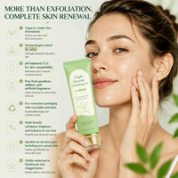 Gel Exfoliant Aqua Peel Triple Enzyme au Thé Vert Marque Blanche – Exfoliant Doux pour le Visage, Éliminateur de Peaux Mortes, Papain, Niacinamide, OEM