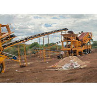 Precio de Fábrica, Trituradora de Mandíbulas Móvil, Planta de Trituración de Piedra, Conjunto Completo Portátil para Triturar Roca y Oro, 200tph, Rusia