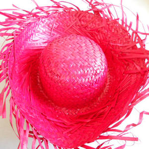 Sombrero de Paja para Playa con Adorno Floral, Sombrero de Paja para Fiesta Hawaiana, Sombrero de Fantasía Mexicano, Accesorios de Disfraces para Fiesta de Verano - Product Image 2